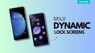 Best MIUI Themes with Dynamic Lock Screens  | MIUI Lock screen Themes