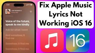 How to Fix Apple Music Lyrics Not Working on iPhone iOS 16