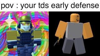 TDS Golden Scout Becoming Canny - Your Early Defense (TDS Meme) / (Mr Incredible meme)