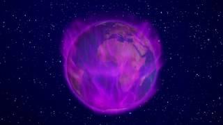 More Violet Fire Earth Visualization