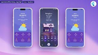 Flutter Weather App With API ||  Flutter OpenWeatherMap