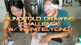 Blindfold Drawing Challenge W/ Infinitelycindy - B and A All DAy