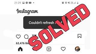 How to solve Instagram couldn't Refresh Feed Error in Android and Ios Mobile Phone