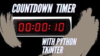 Count down timer with Python Tkinter