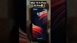 MIUI 14 Update In Poco X3 Pro #shorts #pocox3prodowngrade #miui14update #miui14