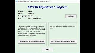 How to Reset Epson L386 Printer