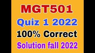 MGT501 quiz 1 fall 2022|mgt501 quiz 1 2022|mgt501 quiz 1 solution smester fall 2022|mgt501 quiz 1