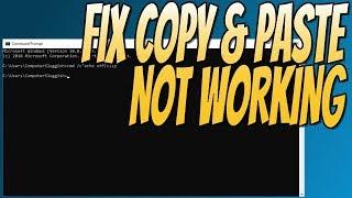 How To FIX Copy and Paste Not Working In Windows 7/8/10 Easy FIX Tutorial