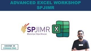 SPJIMR Advanced Excel Workshop [23 May 2021]