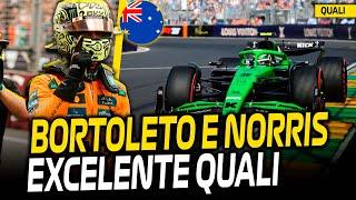 QUALI GP AUSTRÁLIA: BORTOLETO DESBANCA HULK E VAI PARA O Q2 / NORRIS BATE PIASTRI POR POUCO