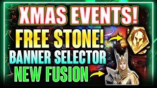 CHRISTMAS EVENT & REWARDS - New Fusion, Free Soulstone, Banner Selector & More ⁂ Watcher of Realms