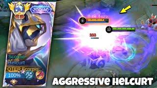 TOP GLOBAL HELCURT PERFECT & SUPER AGGRESSIVE GAMEPLAY!!  ( BEST BUILD 2024 ) MLBB