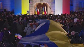 Выступление Зеленского перед представителями общественности Украины и Польши (2023) Новости Украины