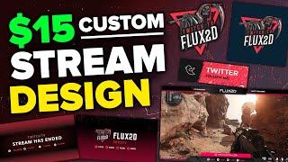 Fully Custom Stream Design For Only $15 - Twitch Panels, Overlay, Offline Screen, Banner...