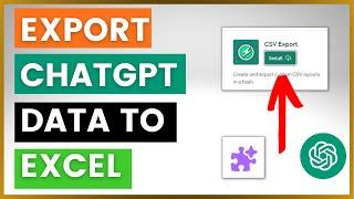 How To Export ChatGPT Data To Excel Files?