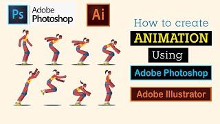 How to create Animation Gif in Adobe Photoshop using Adobe Illustrator
