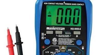 Mastercraft 052-0055-6 CHEAP-O  Multimeter Review & Teardown!