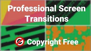 Professional Green Screen Transitions (4K) | No Copyright