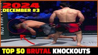 Top 50 Brutal Knockouts December 2024 #3 (MMA•Muay Thai•Kickbox•Kun Khmer)