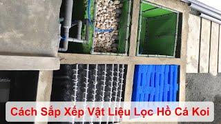 Cách Sắp Xếp Vật Liệu Lọc Cho Ngăn Lọc Hồ Cá Koi Để Nước Trong Cá Khỏe #hocakoi #vicakoi #hokoi