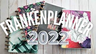 2022 Frankenplanner Setup | Happy Planner | 4 Layouts | Vertical, Lined Vertical, Dashboard, Fitness