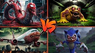 SCARY Peppa Pig VS  Minions VS  SONIC.