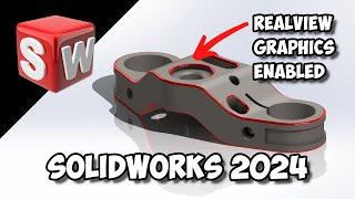 How To ENABLE Realview Graphics Solidworks 2024 | Easy Tutorial!