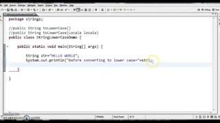 How to convert String to lowercase in java?