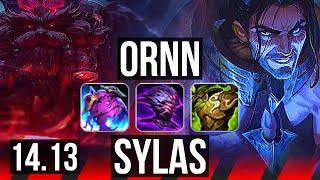 ORNN vs SYLAS (TOP) | 11/1/10, Legendary, Rank 15 Ornn | NA Challenger | 14.13