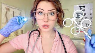 ASMR The TMI Nurse 🩺 Medical Exam Cranial Nerve, Eye, Ear, Personal Attention, Fast Examination