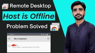 Host is Offline Problem Solved Chrome Remote Desktop  | Connect your PC to your Phone