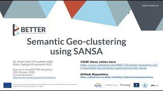 BETTER Hackathon 2020 Exercise 4: Semantic Geo-Clustering with SANSA (Fraunhofer IAIS)