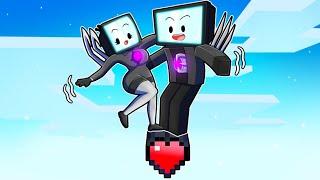 TV WOMAN & TV MAN On ONE HEART In Minecraft!