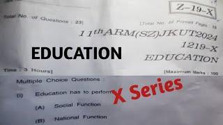 jkbose class 11th Education paper 2024 | jkbose class 11th Education paper 2024 X series