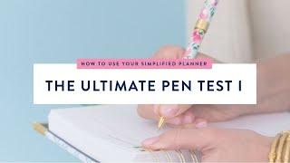 The ULTIMATE Planner Pen Test - 2017! | Simplified® by Emily Ley