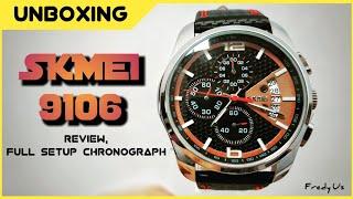 SKMEI 9106 ( REVIEW, FULL SETUP CHRONOGRAPH)