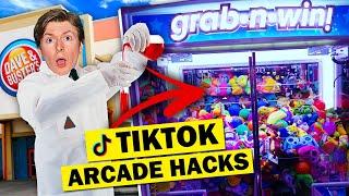 Testing Viral TikTok ARCADE HACKS at Dave and Busters!