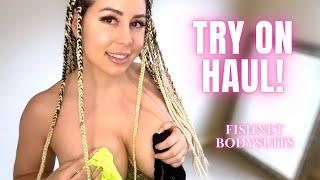 4K Fishnet Bodysuit TRY ON HAUL With Mirror View! No bra, no pasties!