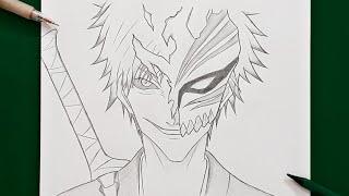 How to draw Ichigo Kurosaki | Bleach | Ichigo step by step : easy tutorial