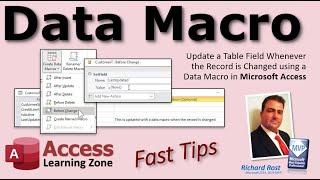 Update a Table Field Whenever the Record is Changed using a Data Macro in Microsoft Access