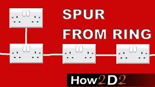 Spur from ring circuit How to make a spur socket outlet from RFC