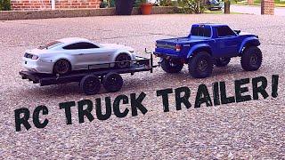 Traxxas TRX4 RC Car Trailer Rebuild Pulling a Traxxas 4Tec VXL