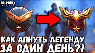 КАК АПНУТЬ ЛЕГЕНДУ В СЕТЕВОЙ ИГРЕ ЗА ОДИН ДЕНЬ В CALL OF DUTY MOBILE!?