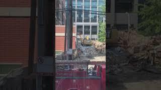 Building demolished in Chicago.  The aftermath #shorts