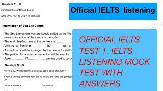 RECENT IELTS listening test | mock listening test, MUST TRY