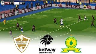 STELLENBOSCH vs MAMELODI SUNDOWNS  BETWAY PREMIERSHIP 2024/25  Football Gameplay HD PES 2021