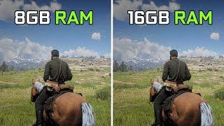 8GB RAM vs 16GB RAM | 12 Games Tested in 2024 | Side by Side Comparison