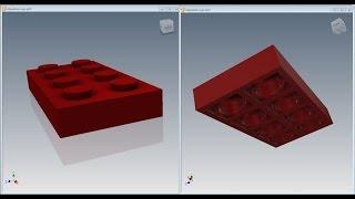 Autodesk Inventor 2016 : Modeling an Adjustable Lego (Parameters, iLogic, Forms)