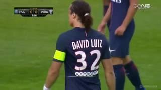 David Luiz INCREDIBLE free kick  PSG vs West Bromwich 13/07/2016