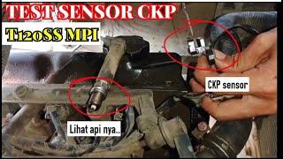 Cara test sensor CKP mobil T120SS MPI